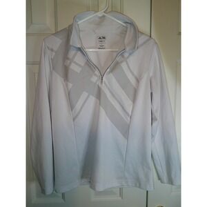 Adidas ClimaLite Golf Pullover Quarter Zip Long Sleeve‎ Top Druid Hills L